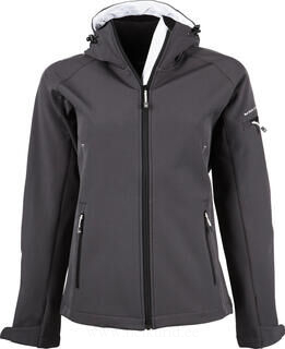 Ladies Hooded Fashion Softshell Jacket 2. picture