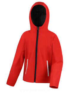 Kids TX Performance Hooded Softshell Jacket 5. picture